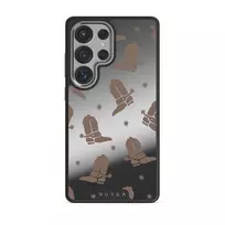 Howdy - Samsung Galaxy S25 Ultra Case, Elite Mirror Dark (Magnetic) / Silver