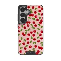 Afternoon Treat - Cherry Samsung Galaxy S25 Plus Case, Elite Dark (Magnetic) / Silver