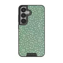 Lush Meadows - Floral Samsung Galaxy S25 Plus Case, Elite Dark (Magnetic) / Silver