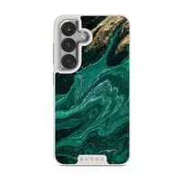 Emerald Pool - Elegant Samsung Galaxy S25 Case, Elite Light (Magnetic) / Silver