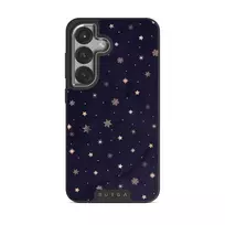 Midnight Kiss - Star Samsung Galaxy S25 Plus Case, Elite Dark (Magnetic) / Silver