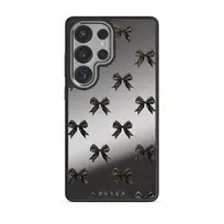 Fashionista - Samsung Galaxy S25 Ultra Case, Elite Mirror Dark (Magnetic) / Silver