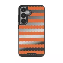 Papaya - Samsung Galaxy S25 Plus Case, Elite Mirror Dark (Magnetic) / Silver