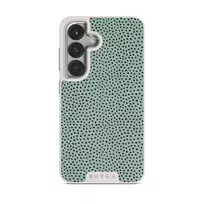 Mint Gelato - Dots Samsung Galaxy S25 Case, Elite Light (Magnetic) / Silver