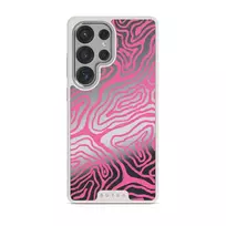 Pink Shores - Samsung Galaxy S25 Ultra Case, Elite Mirror Light (Magnetic) / Silver