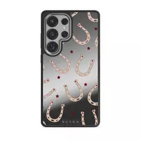 Lucky Charm - Samsung Galaxy S25 Ultra Case, Elite Mirror Dark (Magnetic) / Silver