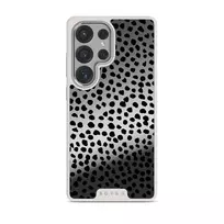 Almond Latte - Cute Samsung Galaxy S25 Ultra Case, Elite Mirror Light (Magnetic) / Silver