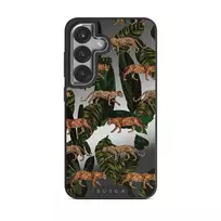 Morning Commute - Designer Samsung Galaxy S25 Plus Case, Elite Mirror Dark (Magnetic) / Silver