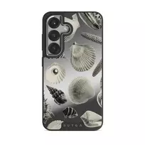 Shell Mosaic - Samsung Galaxy S25 Plus Case, Elite Mirror Dark (Magnetic) / Silver