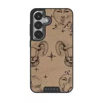 Aries - Samsung Galaxy S25 Plus Case, Elite Dark (Magnetic) / Silver / Beige