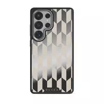 Etiquette - Samsung Galaxy S25 Ultra Case, Elite Mirror Dark (Magnetic) / Silver