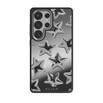 Hotshot - Samsung Galaxy S25 Ultra Case, Elite Mirror Dark (Magnetic) / Silver