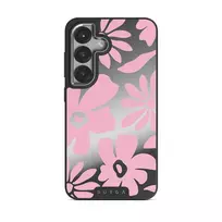 Daytime Fiesta - Samsung Galaxy S25 Case, Elite Mirror Dark (Magnetic) / Silver
