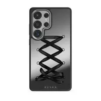 Forbidden - Samsung Galaxy S25 Ultra Case, Elite Mirror Dark (Magnetic) / Silver