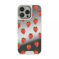 Strawberry Girl - iPhone 16 Pro Max Case, Elite Mirror Light (MagSafe) / Silver