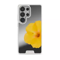 Hibiscus - Samsung Galaxy S25 Ultra Case, Elite Mirror Light (Magnetic) / Silver