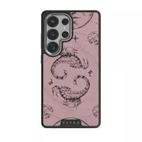 Scorpio - Samsung Galaxy S25 Ultra Case, Elite Dark (Magnetic) / Silver / Pink