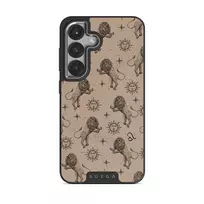 Leo - Samsung Galaxy S25 Plus Case, Elite Dark (Magnetic) / Silver / Beige