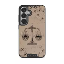 Libra - Samsung Galaxy S25 Plus Case, Elite Dark (Magnetic) / Silver / Beige