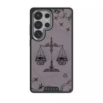 Libra - Samsung Galaxy S25 Ultra Case, Elite Dark (Magnetic) / Silver / Purple