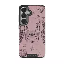 Aquarius - Samsung Galaxy S25 Plus Case, Elite Dark (Magnetic) / Silver / Pink