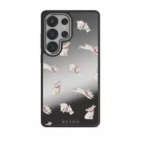 Late Again - Samsung Galaxy S25 Ultra Case, Elite Mirror Dark (Magnetic) / Silver