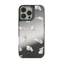 Late Again - iPhone 16 Pro Case, Elite Mirror Dark (MagSafe) / Silver