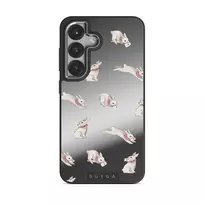 Late Again - Samsung Galaxy S25 Plus Case, Elite Mirror Dark (Magnetic) / Silver