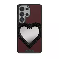 Temptation - Samsung Galaxy S25 Ultra Case, Elite Mirror Dark (Magnetic) / Silver
