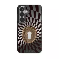 Paradox - Samsung Galaxy S25 Case, Elite Mirror Dark (Magnetic) / Silver