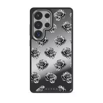Frozen - Samsung Galaxy S25 Ultra Case, Elite Mirror Dark (Magnetic) / Silver