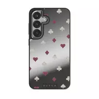 Tricked Me - Samsung Galaxy S25 Plus Case, Elite Mirror Dark (Magnetic) / Silver