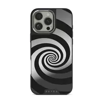 Rabbit Hole - iPhone 16 Pro Max Case, Elite Mirror Dark (MagSafe) / Silver