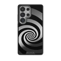 Rabbit Hole - Samsung Galaxy S25 Ultra Case, Elite Mirror Dark (Magnetic) / Silver