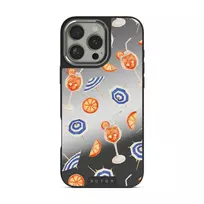 Beach Club - iPhone 16 Pro Case, Elite Mirror Dark (MagSafe) / Silver