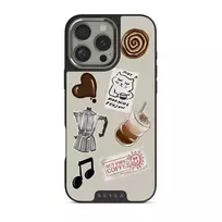 Oat Milk Please - iPhone 16 Pro Max Case, Elite Dark (MagSafe) / Silver