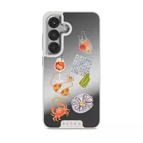 Seaside Muse - Samsung Galaxy S25 Plus Case, Elite Mirror Light (Magnetic) / Silver