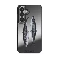 Sardinhas - Samsung Galaxy S25 Case, Elite Mirror Dark (Magnetic) / Silver