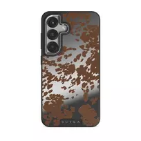 Rodeo - Samsung Galaxy S25 Plus Case, Elite Mirror Dark (Magnetic) / Silver