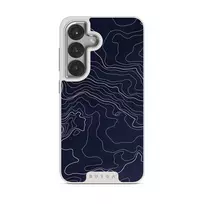 Drifting Shores - Line Art Samsung Galaxy S25 Plus Case, Elite Light (Magnetic) / Silver