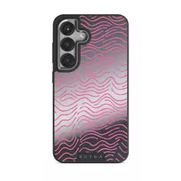 Secret Spot - Samsung Galaxy S25 Plus Case, Elite Mirror Dark (Magnetic) / Silver