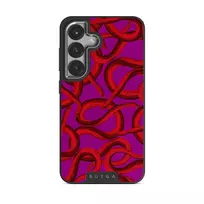 Watch Out - Samsung Galaxy S25 Case, Elite Dark (Magnetic) / Silver