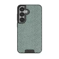 Mint Gelato - Dots Samsung Galaxy S25 Plus Case, Elite Dark (Magnetic) / Silver