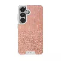 Pink Croco - Samsung Galaxy S25 Plus Case, Elite Light (Magnetic) / Silver