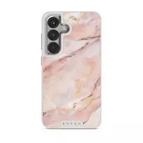 Morning Sunshine - Pastel Marble Samsung Galaxy S25 Plus Case, Elite Light (Magnetic) / Silver