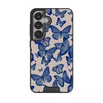 Butterfly Effect - Samsung Galaxy S25 Plus Case, Elite Dark (Magnetic) / Silver