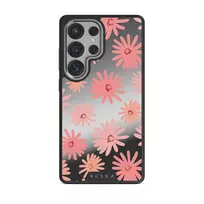 Golden Hour - Samsung Galaxy S25 Ultra Case, Elite Mirror Dark (Magnetic) / Silver