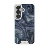Navy Trench - Blue Samsung Galaxy S25 Case, Elite Light (Magnetic) / Silver