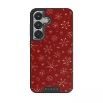 Dear Santa - Snowflake Samsung Galaxy S25 Plus Case, Elite Dark (Magnetic) / Silver