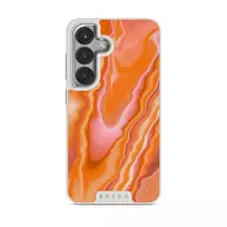 Retro Glow - Samsung Galaxy S25 Plus Case, Elite Light (Magnetic) / Silver